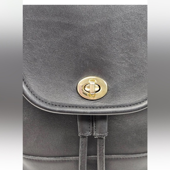 Coach Black Leather Backpack main image 11